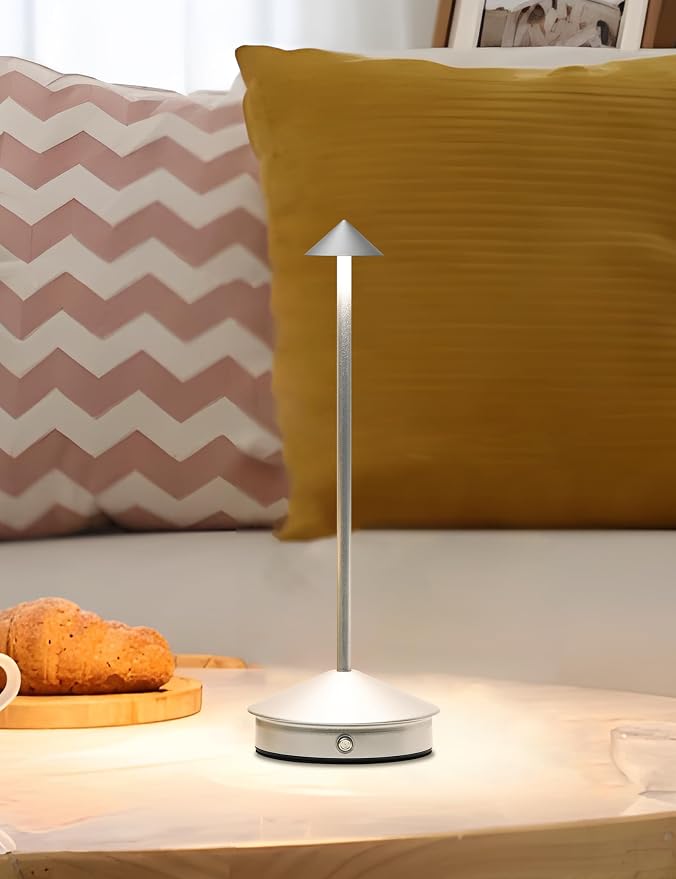 Cordless Table Lamps, LED Rechargeable Desk Lamp, Portable Modern USB Battery - Image 6