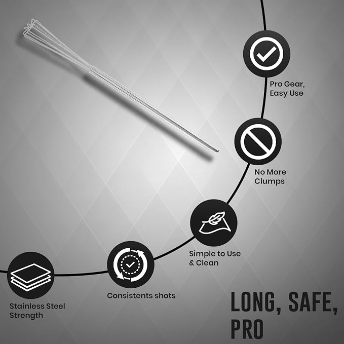 rattleware 10.25 in Triangle Espresso Whisk, Stainless Steel | Commercial - Image 5