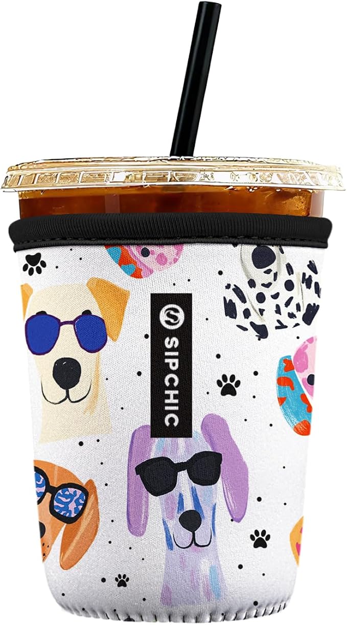 Iced Coffee Sleeve – Neoprene Reusable Cup Sleeves by Unknown