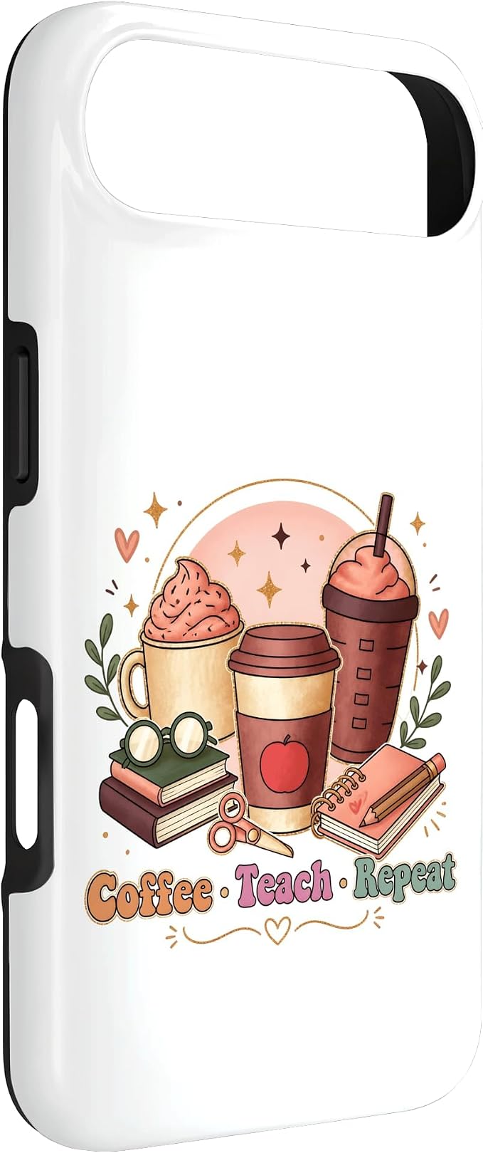 Coffee Teach Repeat Teacher Daily Routine Design Case - Image 2