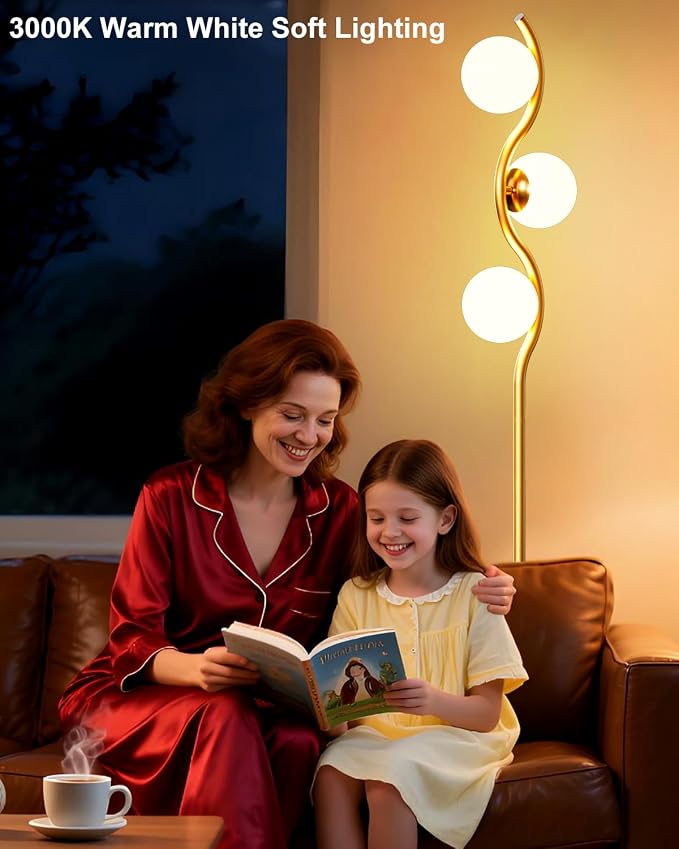 Lightdot Globe Floor Lamp for Living Room Mid Century Modern Floor Lamps - Image 4