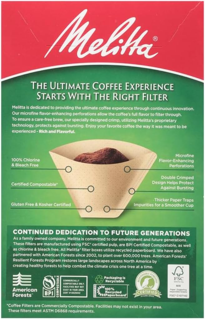 Melitta #4 Unbleached Coffee Filters, Natural Brown, Flavor Enhancing Coffee - Image 13
