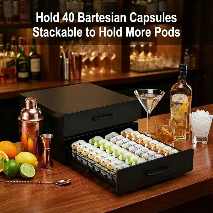 Storage Drawer for Bartesian Pods, Cocktail Pod Holder for Bartesian Capsules - Image 3