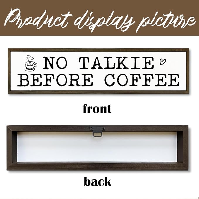 Coffees Wood Sign, Rustic Coffees Decoration, Country Farmhouse Decoration - Image 3