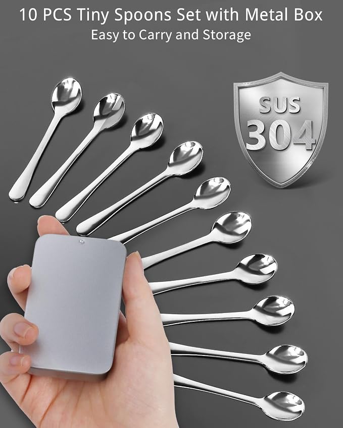 10PCS Tiny Spoons - Image 5