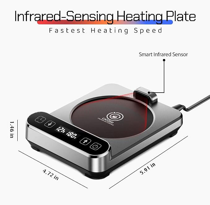 Smart Mug Warmer with Infrared Sensor, Coffee Mug Warmer - Image 2