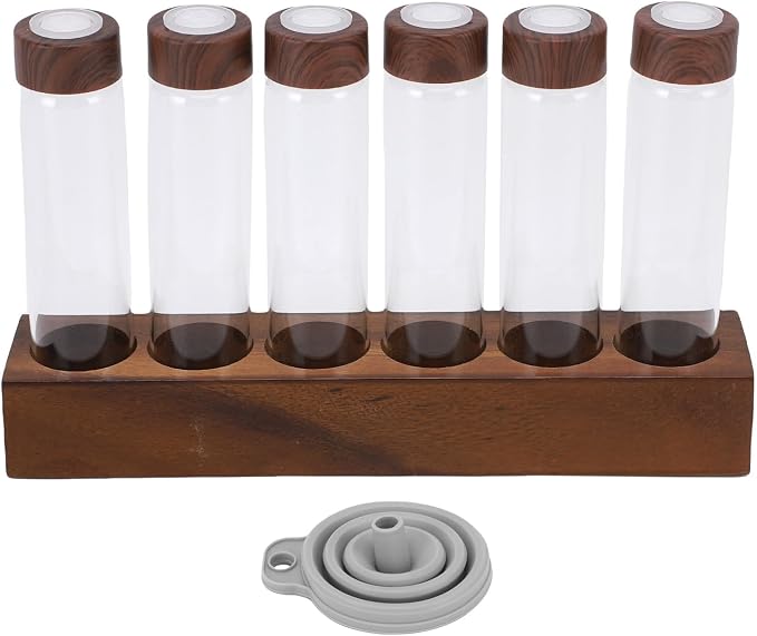banapoy Single Dose Coffee Bean Storage Tubes, Dosing Glass Vials Tube Display by Facilitateyourlife