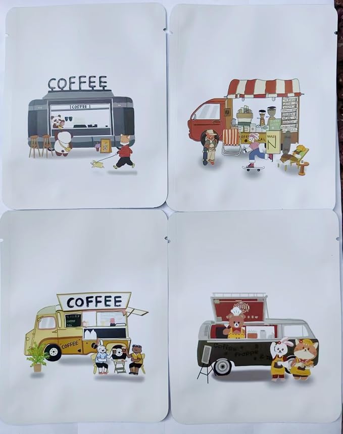 100Pcs Coffee Drip Packing Bag Open Top Pouch Package Bag - Image 4