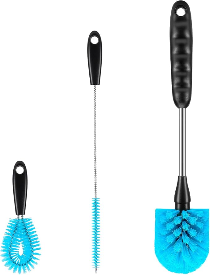 Bottle Brush Cleaner Kit, Water Bottle Washer & Cup Scrubber Brush Set | Bottle by XENNRY