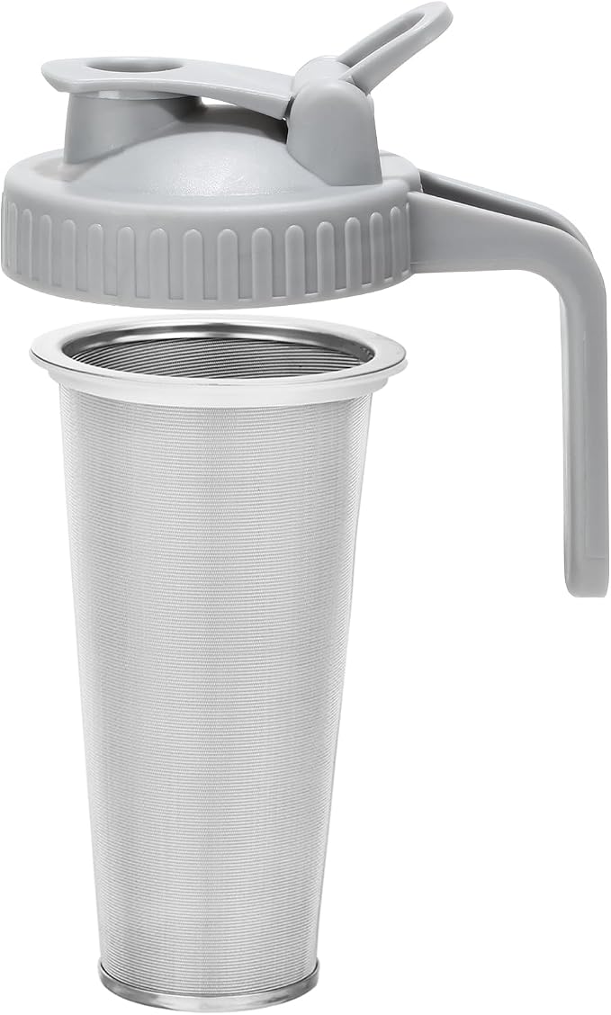 Cold Brew Coffee Filter with Pour Spout Lid by Glyntrof