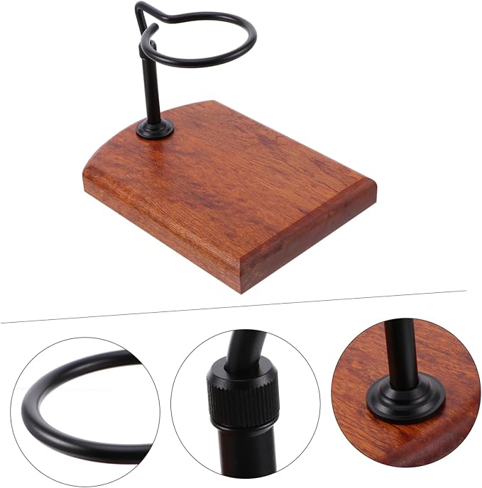 LIFKOME 1pc Hand Coffee Filter Dripper Wood Base Coffee Filter Rack - Image 8