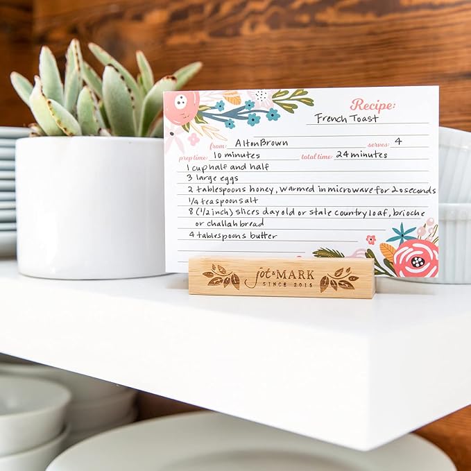 Jot & Mark Floral Recipe Cards 4x6 - Image 3