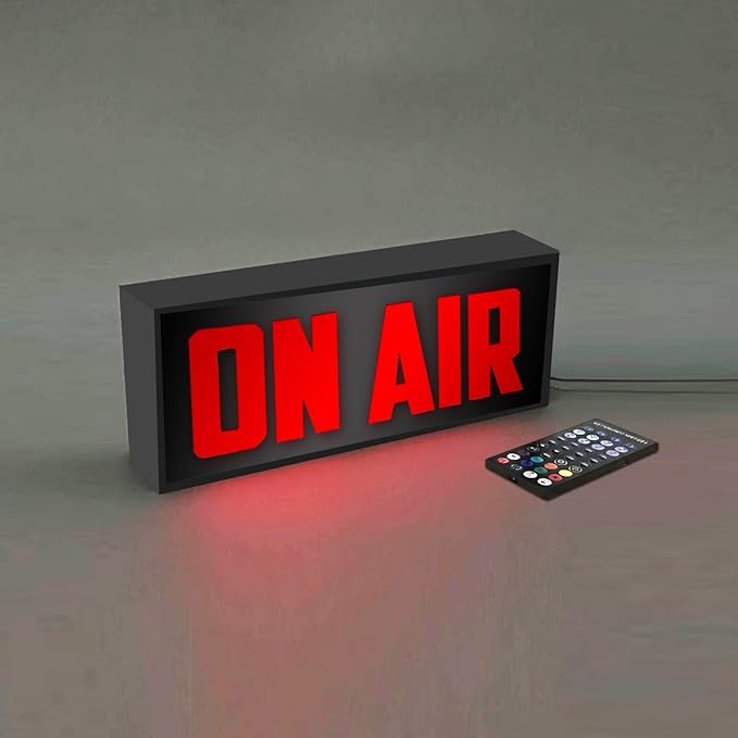 On Air Sign LED Retro Light, USB Powered Wall Mount or Desk Light Box, Youtube by Unknown