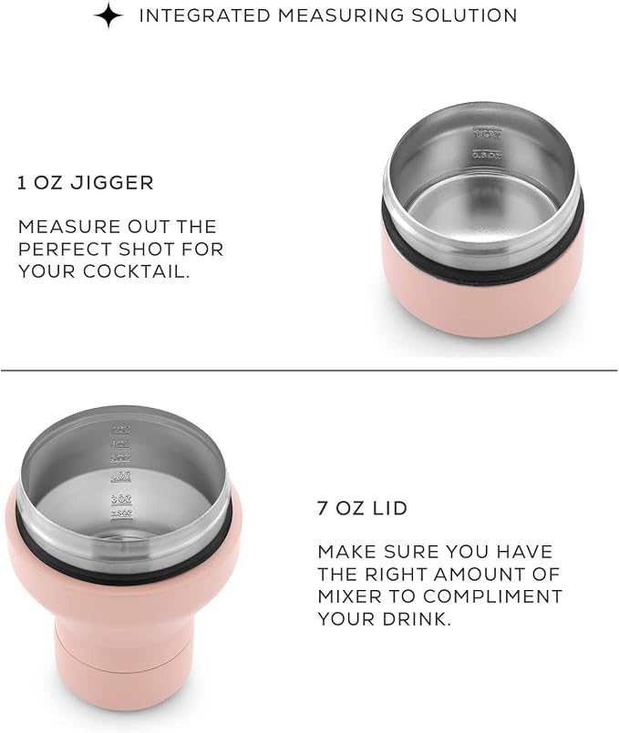 JoyJolt Triple Insulated Cocktail/Protein Shaker Bottle. 20oz Shaker Cup - Image 3