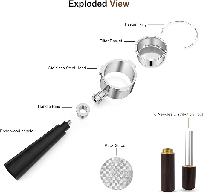 51mm Bottomless Portafilter 3 Ears - Image 5