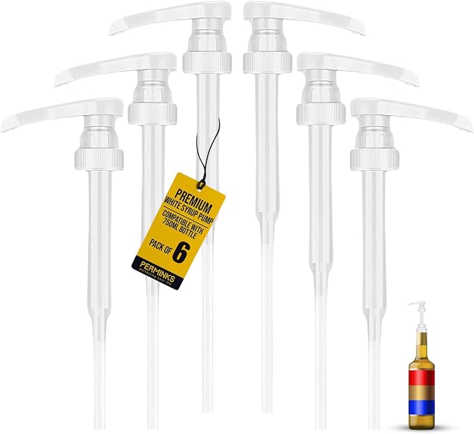 Syrup Pumps- Compatible with Torani and Davinci Bottles by PERMINKS