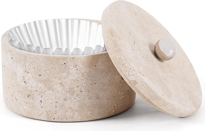 Marble Coffee Filter Holder – 6 inch Handmade Travertine Coffee Filter Holder by MARBLERANGE