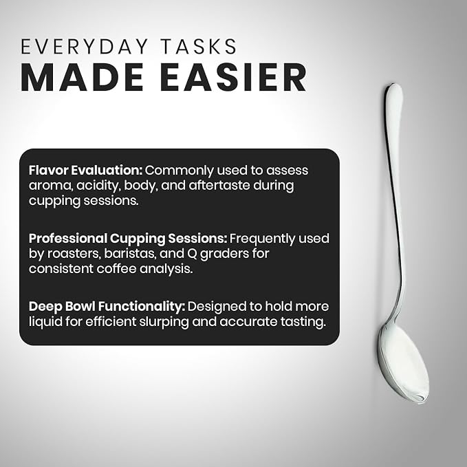 Rattleware Stainless Steel Cupping Spoon Deep Bowl Edition Sleek Professional - Image 8