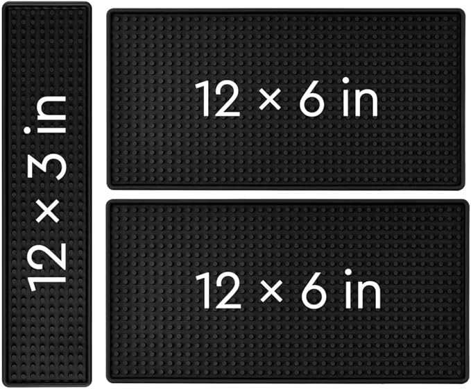WANGCHAO Bar Mat Set - 8mm Thick Anti-Skid Non-Toxic Rubber Bar Mat by WANGCHAO