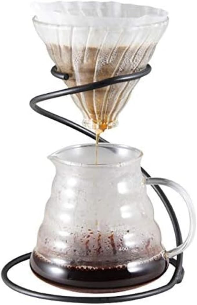 Spiral Coffee Dripper Stand, Stainless Steel Filter, Reusable Metal Filter by Cyrank