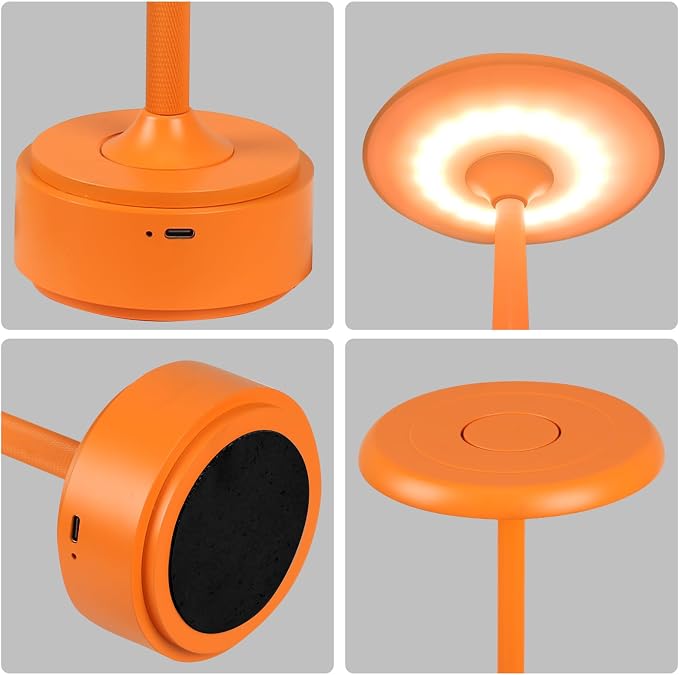 HAPYGI 5200mAh Rechargeable Cordless LED Table Lamps Touch Sensor Light - Image 3