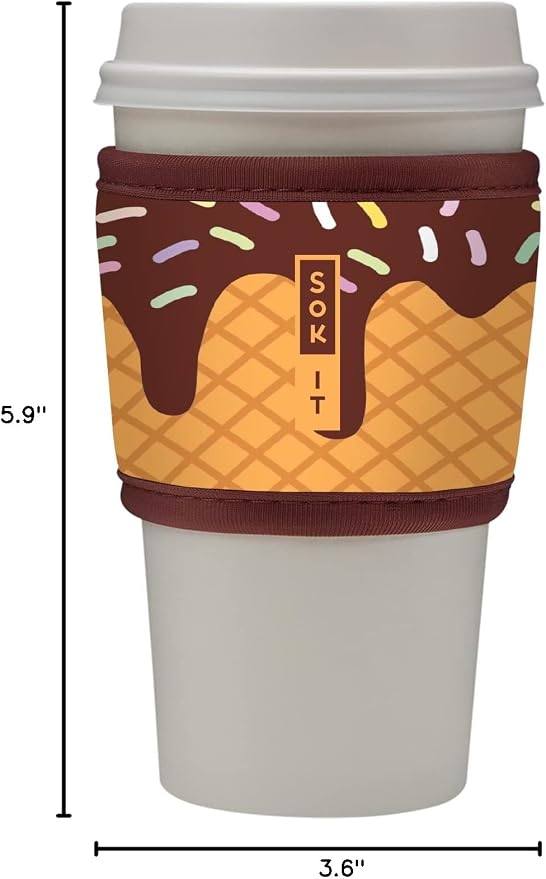Sok It HotSok Coffee & Tea Reusable Insulated Neoprene Cup Sleeve - Image 7
