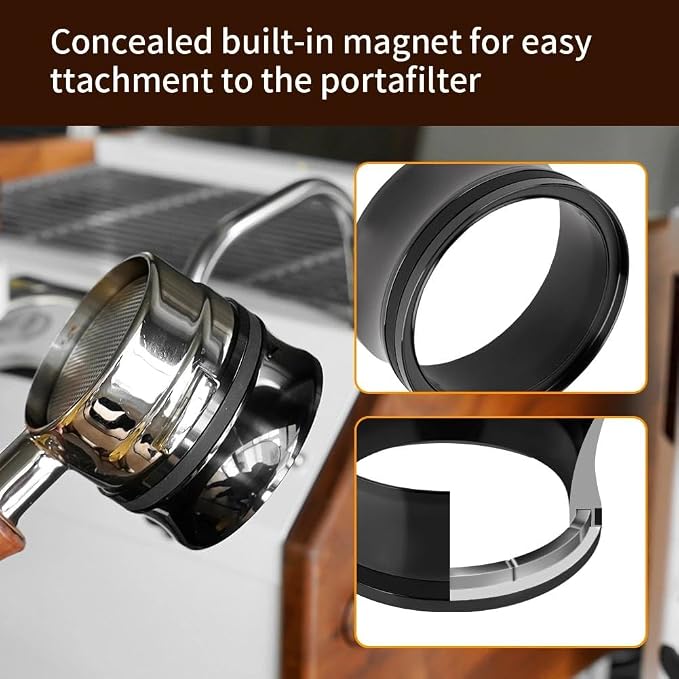 watchget 58mm Espresso Dosing Funnel Strong Magnetic Coffee Dosing Ring - Image 6