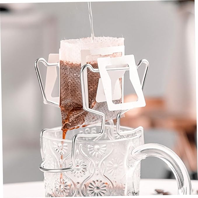 1Set Coffee Drip Bag Holder Stand Portable Stainless Steel Filter Rack - Image 7