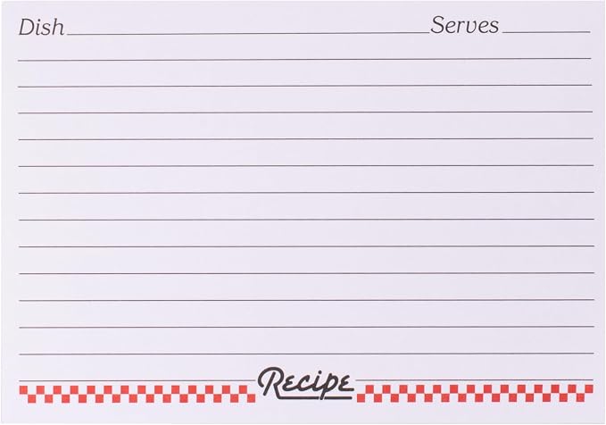 HIC Kitchen Weatherbee Recipe Cards, 3-Inches x 5-Inches - Image 2