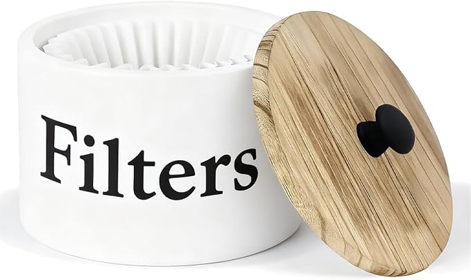 Built-in Storage Filter Holder – Space-Saving Countertop Essential by Unknown