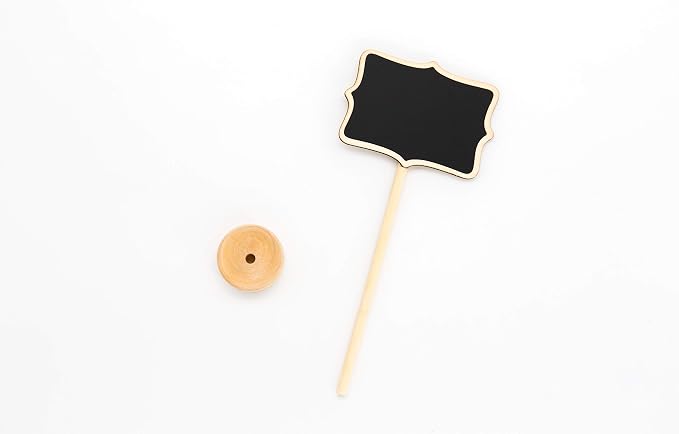 15 Pack Wood Mini Chalkboard Signs Small Rectangle Chalkboards Blackboard - Image 6