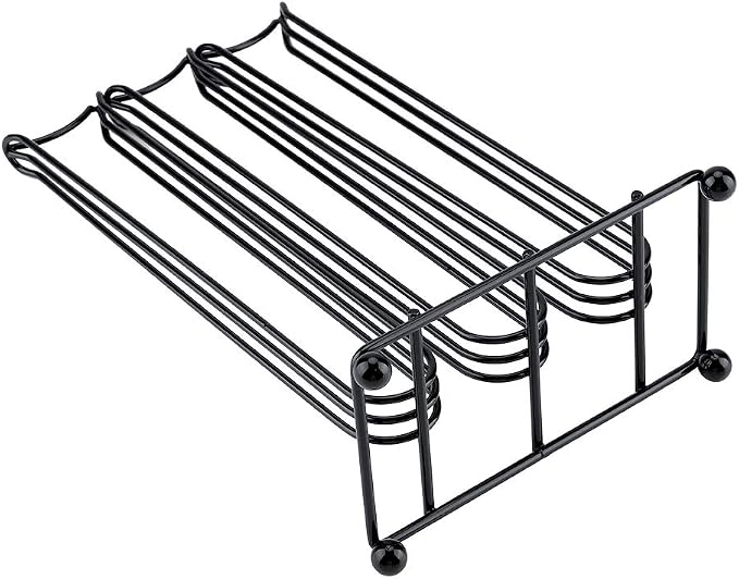 Coffee Capsule Holder Rack Storage 42 Capsule Vertical Stand Black Chrome - Image 9
