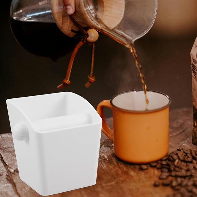 NUOBESTY Espresso Grounds Collector Bin Detachable Clear Coffee Waste Container - Image 5