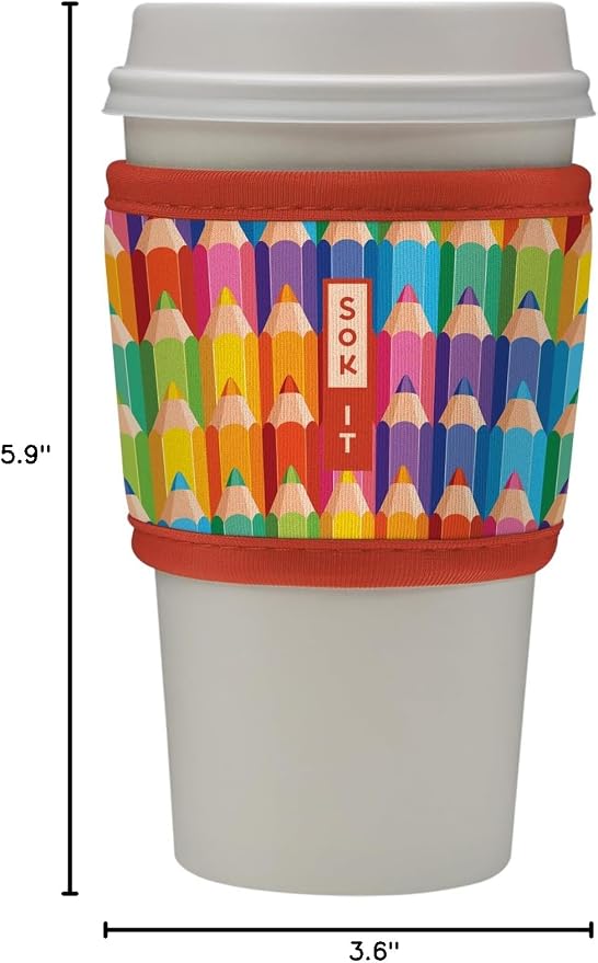Sok It HotSok Coffee & Tea Reusable Insulated Neoprene Cup Sleeve - Image 7