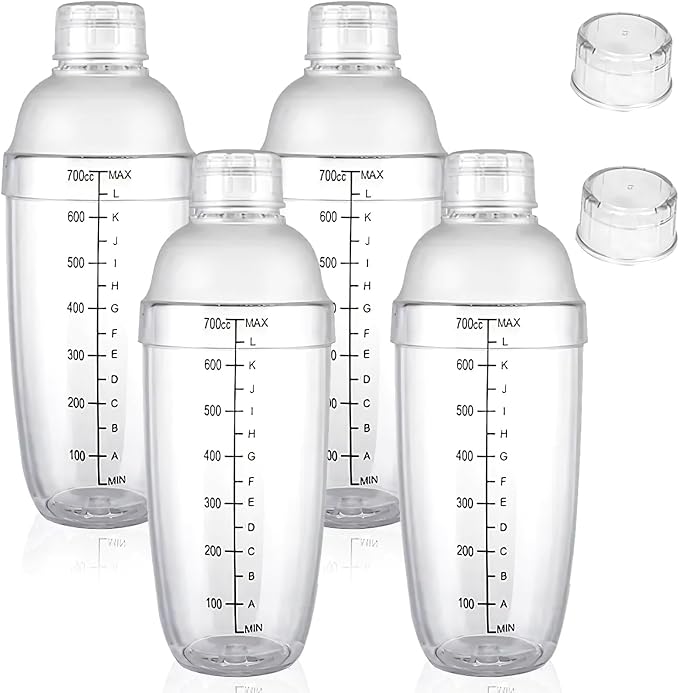 Cedilis 4 Pack Plastic Shaker Cocktail by Cedilis