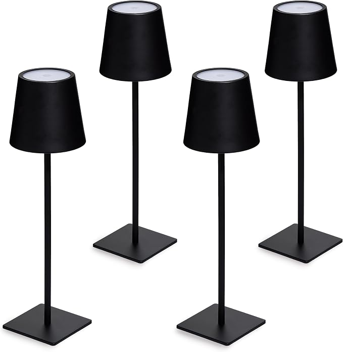 Cordless Portable LED Table Lamp, Rechargeable Battery Desk lamp, 3 Different by CamdenReed