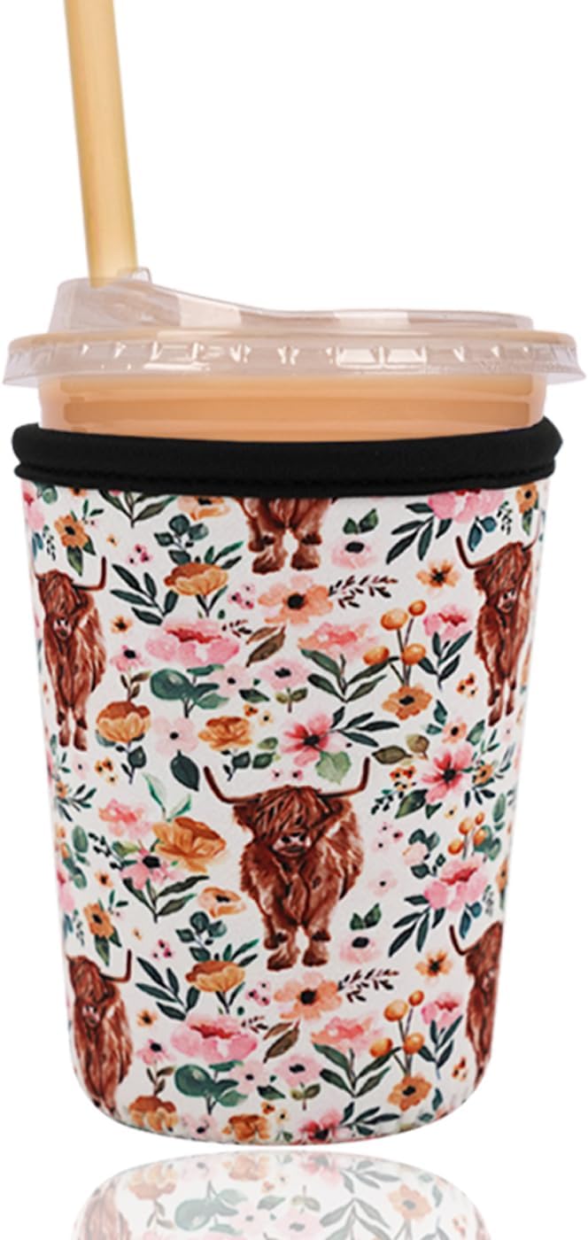 Reusable Insulated Sleeve for Iced Coffee Cup, Coffee Neoprene Sleeve for Cold by Unknown