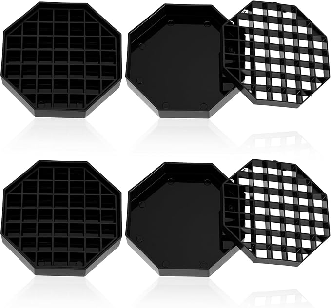 2 Pcs 4 Inch Coffee Drip Tray Octagon Coffee Countertop Tray by Yolev