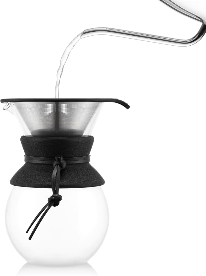 Bodum 34oz Pour Over Coffee Maker, High-Heat Borosilicate Glass - Image 3