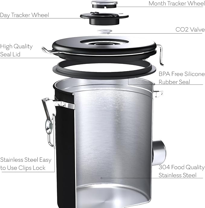 Coffee Canister – Airtight Stainless Steel Storage Container - Image 4