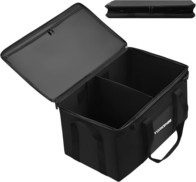 45L Camping Organizer, 1680D Heavy Duty Waterproof Camping Storage by Yorkenbe