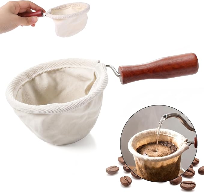Flannel Cloth Coffee Strainer by Unknown
