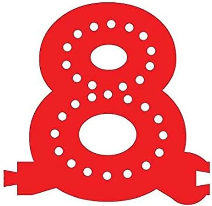 M&T Displays LED Marquee Letter Lights Modular Red Light Up Number Initial - Image 2