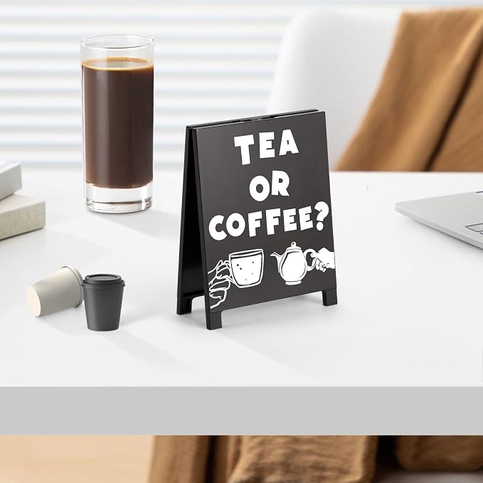 Coffee Bar Accessories Decor: Black Coffee Station Corner Decorations Sign - Image 3
