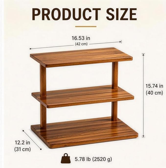 Coffee Station Organizer for Countertop, Coffee Station Organizer, Wooden - Image 3