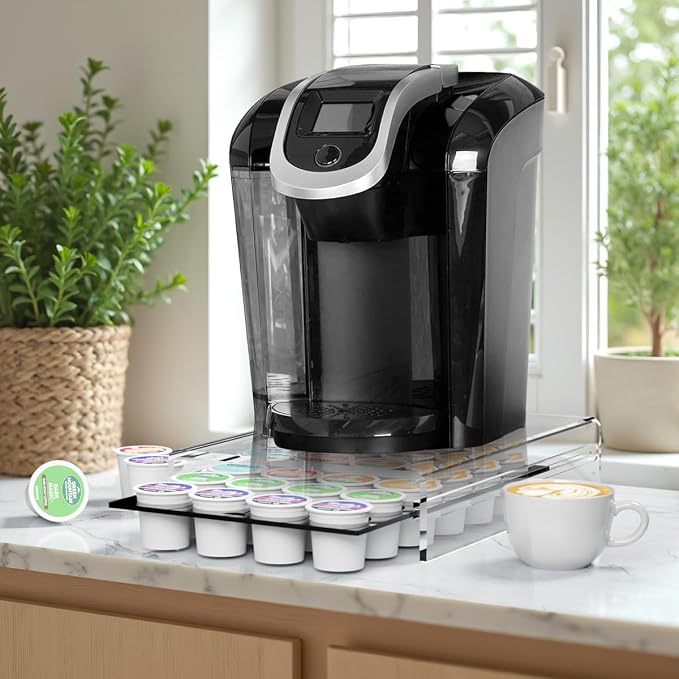 LifeMoreasy K Cup Holder, Coffee Pod Holder Drawer Capsule Display Storage - Image 2