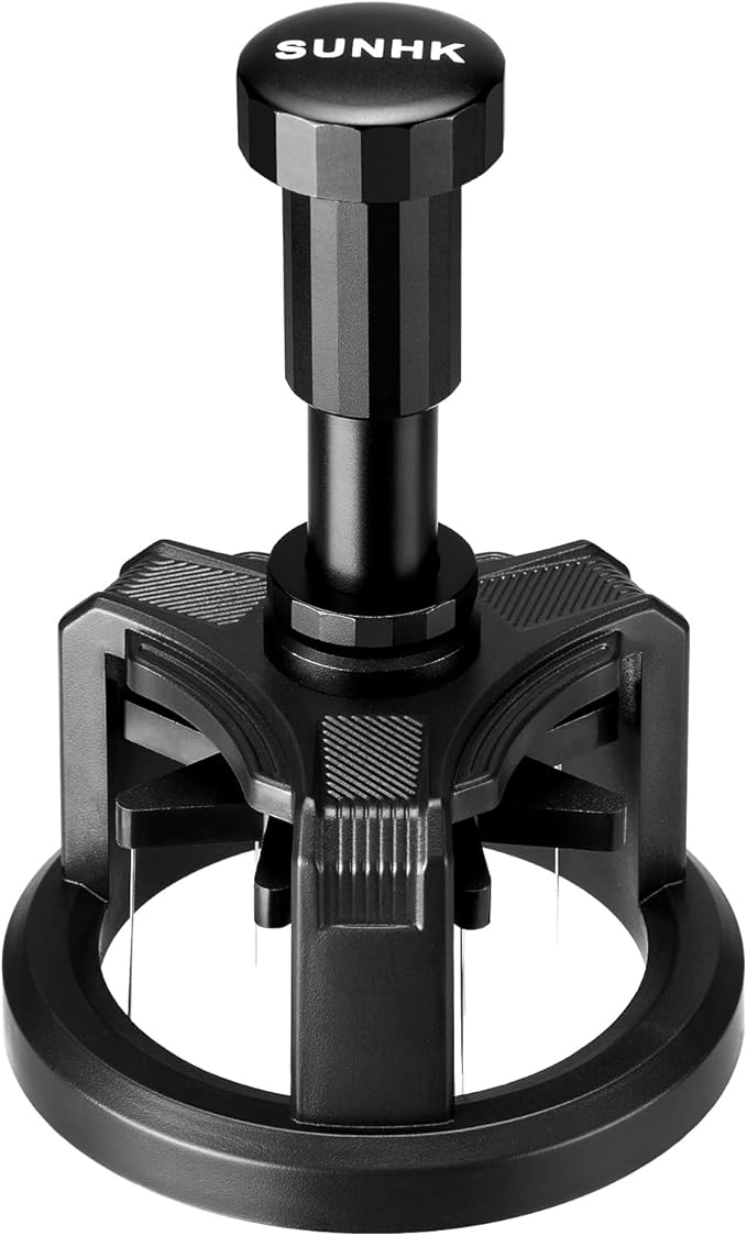 58.3mm WDT Tool Espresso, Press-to-Rotate Espresso Distribution Tool by Unknown