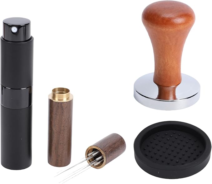 Fdit 58mm Coffee Tamper Set, Stainless Steel Tamper by Fdit