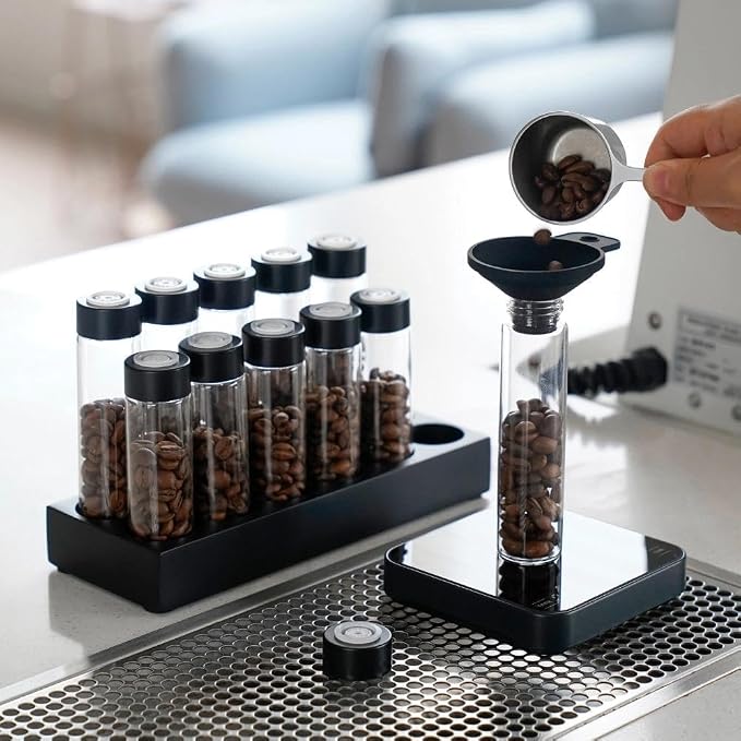 watchget Coffee Bean Container 12PCS Coffee Bean Cellars Tubes Single Dose - Image 3