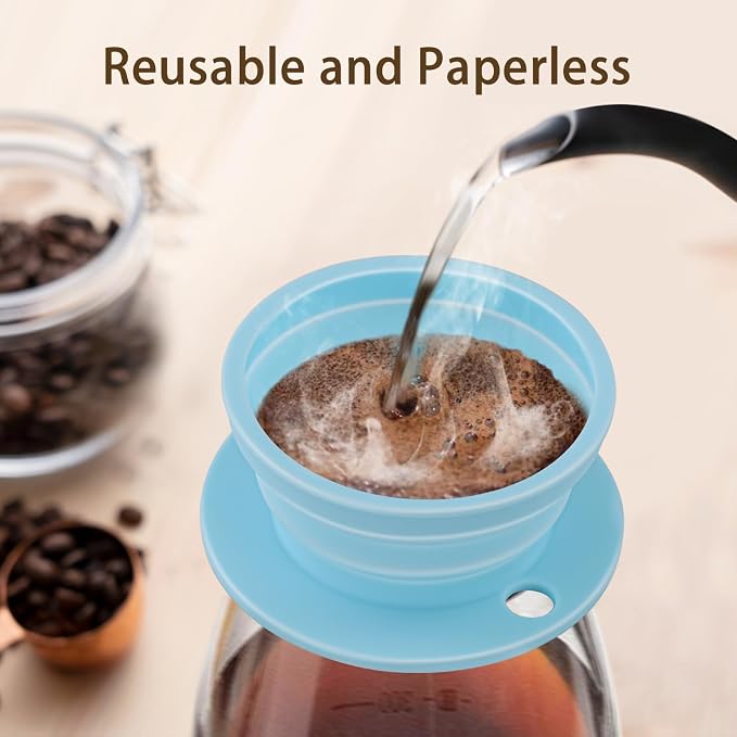 2 Pieces Paperless Travel Pour Over Coffee Maker - Image 2